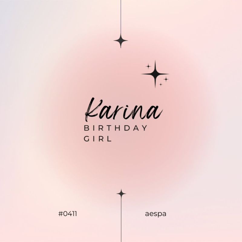 aespa Karina 生日應援活動